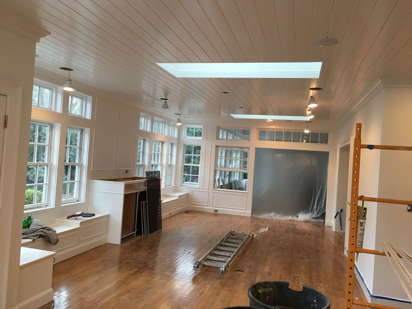 Room in progress — sunroom renovation